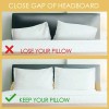 LFEWRX Queen Bed Wedge Pillow for Headboard (0-8") Triangle Pillow