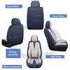 Geamoi Leather Car Seat Covers, Universal Full Set Waterproof Seat