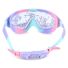 H2O Life Kids Swim Goggles for Girls and Boys Fun Toddler Swimming Eyewear Protection for Children (OS, Tie Dye Heart Glitter)