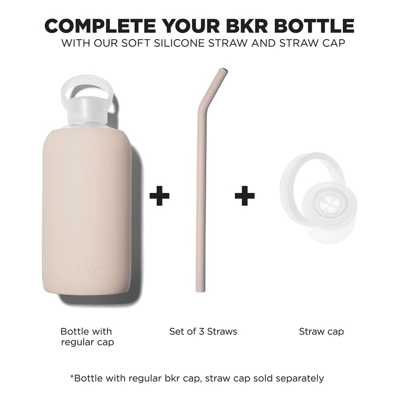 bkr Straw Cap - For 32oz/1L Big Glass Water Bottle