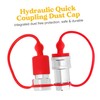 2 Sets Plug Dust Cap Hydraulic Quick Coupling Dust Cap