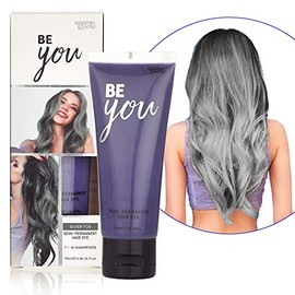 splashes & spills Tinte Semipermanente Silver Fox para El Cabello - Vibrantes Tubos de 2.36Oz. Color Temporal para Cabello - Sin Amoníaco y Peróxido -