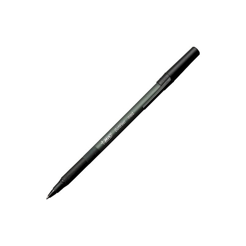 BIC (R) Soft Feel(R) Stick Pens, Medium Point, 1.0 mm,