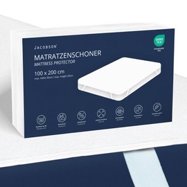 JACOBSON Mattress Protector 100 x 200 cm - Waterproof Mattress Topper - Breathable Mattress Protector (100 x 200 cm)