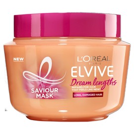 L'Oreal Paris Elvive Dream Lengths Hair Mask, Nourishing & Strengthening Treatment, Enriched with Castor Oil, For Long, Damaged Hair 300ml