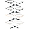 DXYXYO Mini Reading Glasses for Women Men 4 Pack Compact
