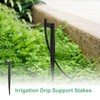 M METERXITY 10-Pack Irrigation Drip Support Stakes, 200x32mm for 2/7
