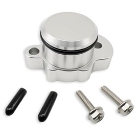 Upgrade OEM Oil Pump Plug Cover Kit Compatible with Yamaha PW80 Y-Zinger 1983-2006,Plug Cover,O-Ring, 2Pcs Mounting Bolts,Port Cap