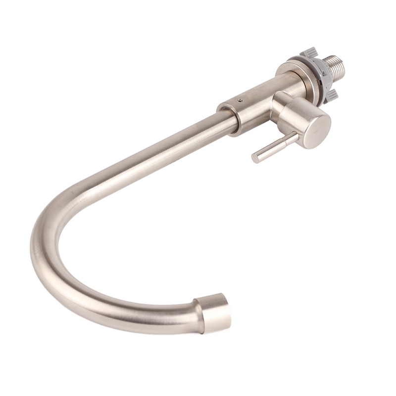 G1/2in Thread Stainless Steel Single Cold Single Hole Sink Water