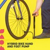 Hillington Hybrid Bike Pump – Hand and Foot Pump with