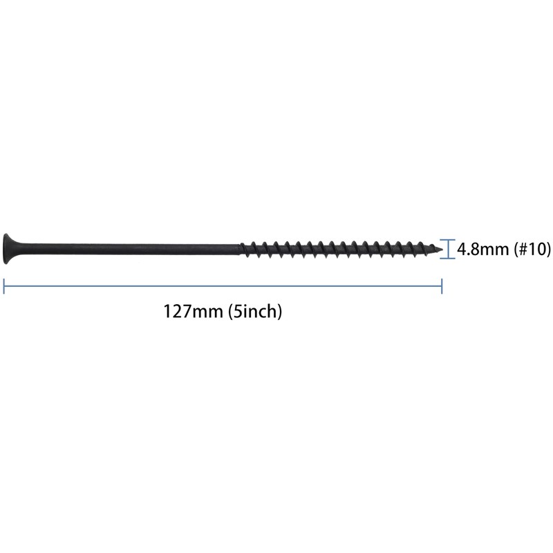 JEGONFRI 45pcs #10 × 5 inch High Hardness Drywall Screws,