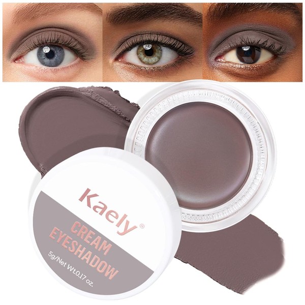 Kaely Single Cream Eyeshadow Pot, Chocolate Matte Highly Pigmented Monochrome