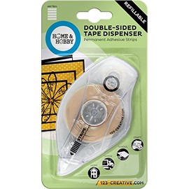 Home & Hobby Doublesided Permanent Tape Dispenser, 49-feet