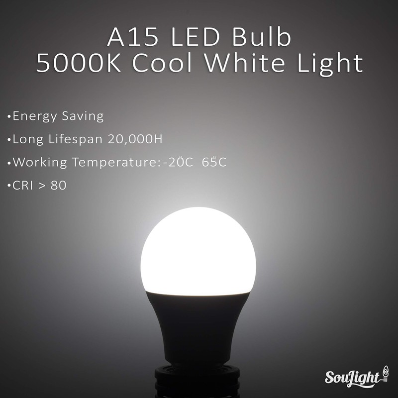 Refrigerator Light Bulb LED - SMD A15 4W 40Watt Equivalent