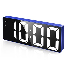 Digital LED Clock, Alarm Clock, Table Clock, Temperature Display, Calendar Display, Brightness Adjustable, Large Screen, Alarm Function, Voice Control, Snooze Function, Waterproof, Loud Volume, USB