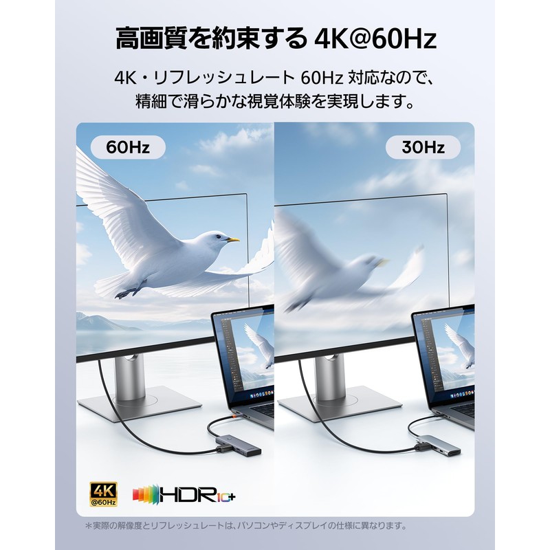 Baseus USB-C Hub 7-IN-1 4K 60Hz HDMI Hub USB 3.0