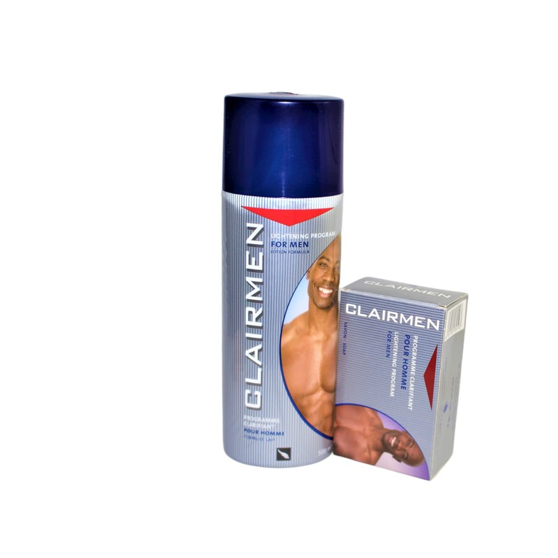 CLAIRMEN lightening Lotion 500ml and Soap 180g with 4 Exfoliating,