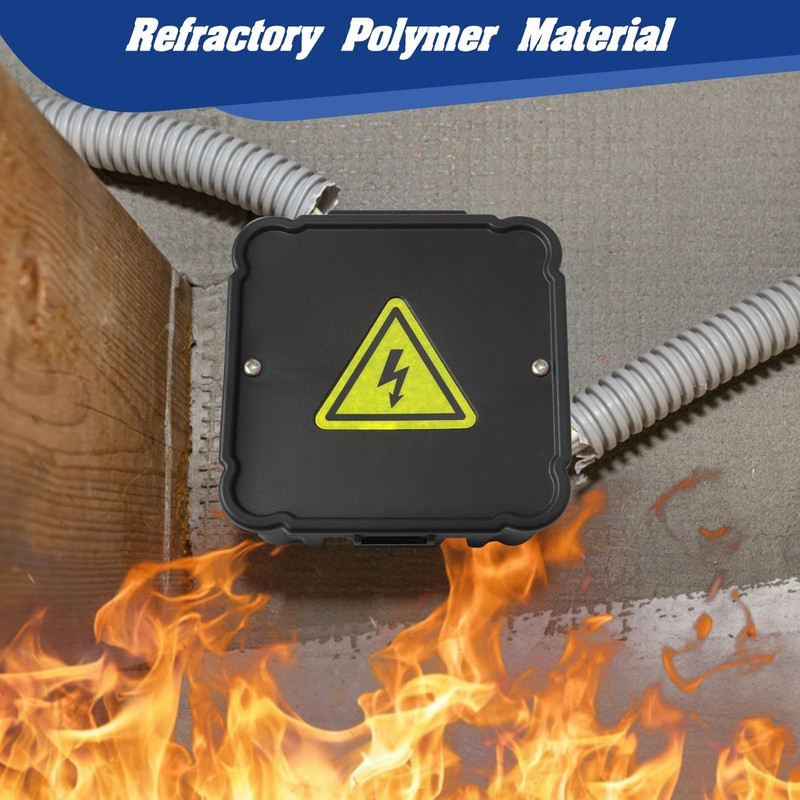 HFWEENK Open Splice Junction Box (3 Pack), One-Piece Junction Box