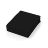 Soleil d'ocre, Flat Sheet, Cotton, 57 Threads, Black, 180 x
