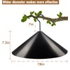Garbuildman Squirrel Baffle for Bird Feeder Pole, Outside Hanging Mount