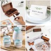 Jortmrd Set of 70 Wooden Vintage Letters Stamp with Numbers