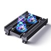 Hovadova Computer Tower Stand with Dual Cooling Fans, Fits Most