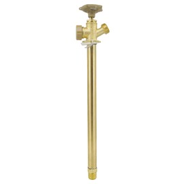 12 Inch Anti-Siphon Frost Free Sillcock Valve Multiturn 1/2 Inch NPT, 3/4 Inch Hose Bibb, Brass Body,Brass Valve 12 inch Length