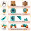 Qtioucp Kids Camping Set 50pcs with Folding Storage Table/Tent &