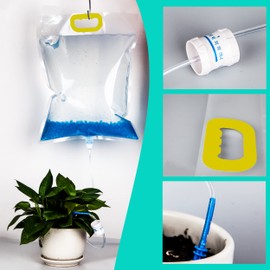 3.5L Self Watering Planter Bags with Adjustable Flow Regulators & Hooks,Automatic Drip Irrigation Kits, Indoor Plant Watering System, Vacation Plant Watering System for Potted Plants,3Pcs