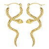 Sanfenly G23 Titanium Snake Earrings for Women Snake Dangle Drop