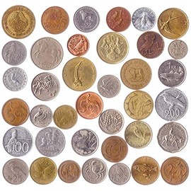 10 Different Coins with Animals, Birds, Beetles, Fishes, Crustaceans, Insects, MOLLUSCS, ARACHNIDS, Reptiles, Mammals
