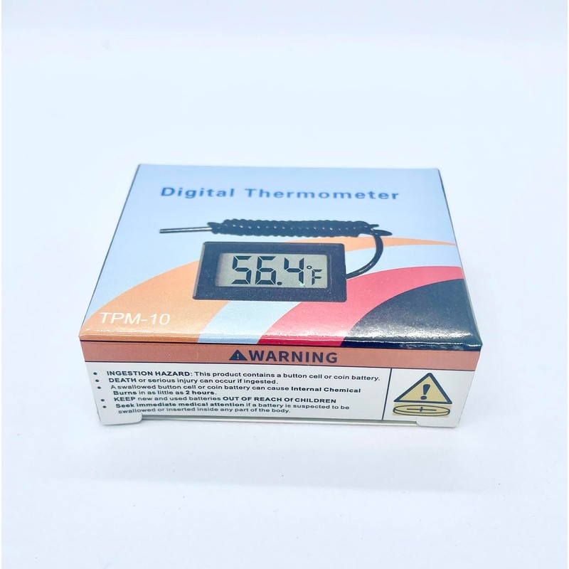 HiLetgo 5pcs Digital LCD Thermometer Temperature Digital LCD Fridge Thermometer