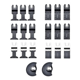 Juego Hoja Sierra Oscilante Metal 20pza Madera Segueta Multiherramienta 7 Variantes Corte Inmersion Universal Kit Cuchillas Vaciados