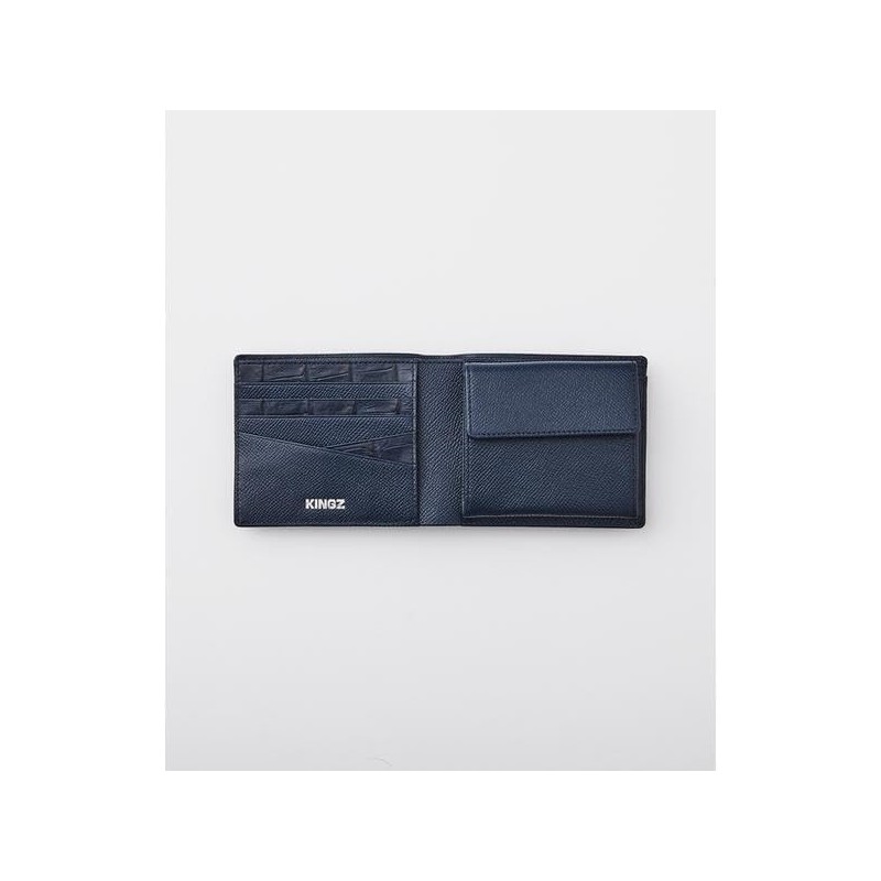 Kings Croco x Smooth Wallet / Mini Wallet, gray