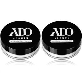 ADOMEN (Keep Your Skin Dry for a Long Time) Prevents Glitter, Face Powder, Sebum Prevention Base (Set of 2)