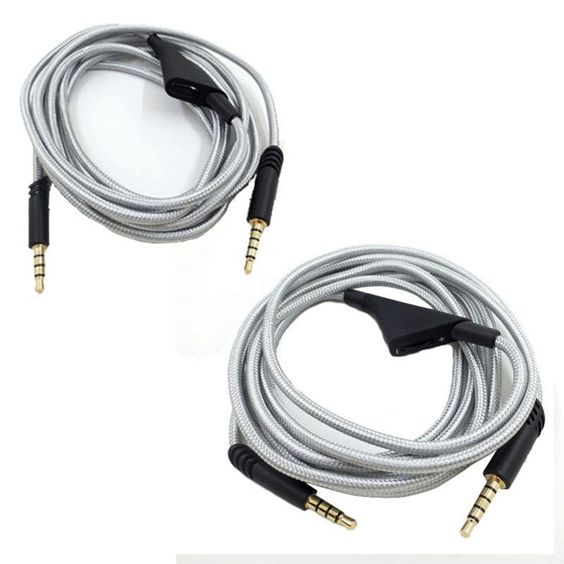 Headphone Cable with Volume Control Adjustable Gaming Headset Cable with