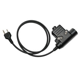 BVMAG Civilian Z-Tactical U94 PTT Adapter Headset Cable Plug Push to Talk for ICOM F3 F4 F10 F20 F31 IC-F3000 F3001 F3002 IC-F12 F15 IC-F16 IC-F33 IC-V80 Walkie Talkie Two Way Radio