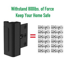 Door Reinforcement Lock ,3" Security Door Lock for Kids,Home Child Proof Door locks Withstand 800 lbs for Inward Swinging Door ,Easy to Install.