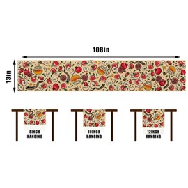 Linen Rosh Hashanah Table Runner Rosh Hashanah Tablecloth Jewish New Year Shana Tova Decor Rosh Hashanah Home Table Decorations and Supplies-13×108''