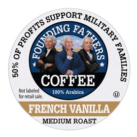 Founding Fathers Coffee, French Vanilla, 36 Count