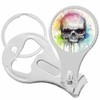 Rainbow Skeleton Skull Nail Clippers Plus Bottle Opener Keychain