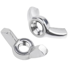 DIN 315 Wing Nut M12, Leryati Pack of 10 Stainless Steel Butterfly Nut, High-Quality A2 Wing Nuts Assortment Metric Stainless Wing Nut Thread Sizes Hand Screw Wing Nuts