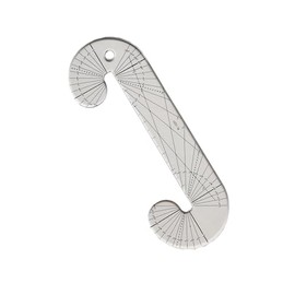 HONEYSEW Angle Angel Quilting Template for longarm Sewing Machine 3/16"