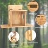 Wood Squirrel Feeder, Squirrel Feeders for Outside Winter, Wooden Chipmunk