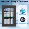 COWSAR Beverage Refrigerator 24-Can Mini Fridge,Small Adjustable Digital Thermostat