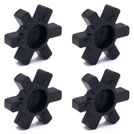 Flexible L095 NBR Rubber Spider Insert Solid Spider Center Inserts Fits for Lovejoy Martin L-Jaw Coupling (4 Pack)