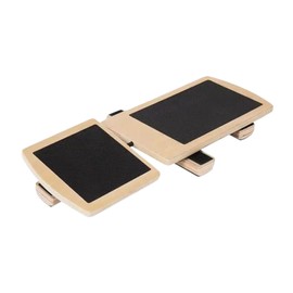 SM SunniMix Wooden Balance Board Exerciser Portable Training Tool Foot Strengthening Sturdy Foot Stretcher Ankle Balance Board for Adults