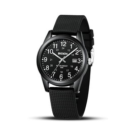 Mens Watches Analog Quartz Sports Unisex 30M Waterproof Nurse Watch for Men Women Medical Professionals Military Time with Second Hand Glowing Easy to Read Dial - Color: All-Black