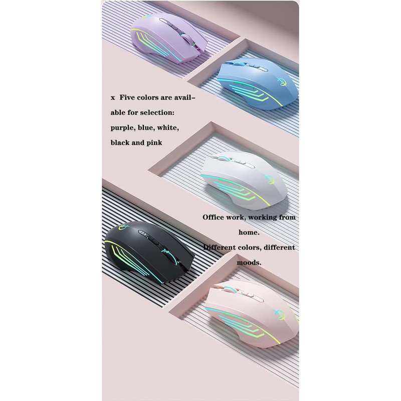 holy sword M800 Single-Mode Wireless Battery Level Display Mouse, 2.4G