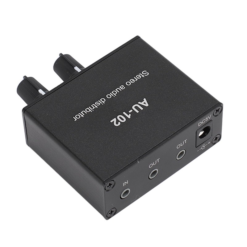 2 Channel Amplifier 1 Input 2 Output Active Stereo Audio